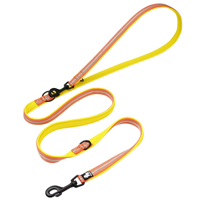 7 in 1 Multi-Purpose Adjustable Dog Lead Hand Free Pet Training Leash Reflective Dog Leash Walk 2 Dogs Harness TLL2411