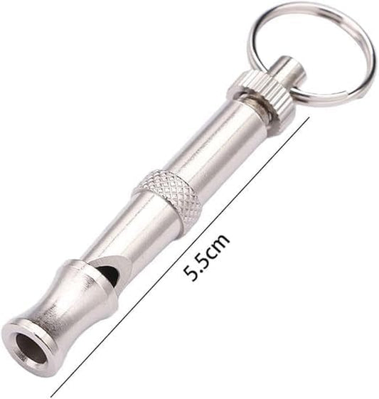 1Pc Silver Adjustable Ultrasonic Dog Whistle,Portable Whistle Pet Whistle Supersonic Whistle Dog Whistles for Pet Trainingļ¼Training and Behavior Aids,Dog Whistle Training,Dog Whistles