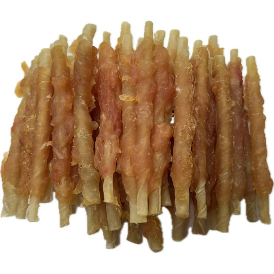 Dried Dog Treats Rawhide Soft Chicken Jerky Beef Twists Chew Treats Dogs Natural