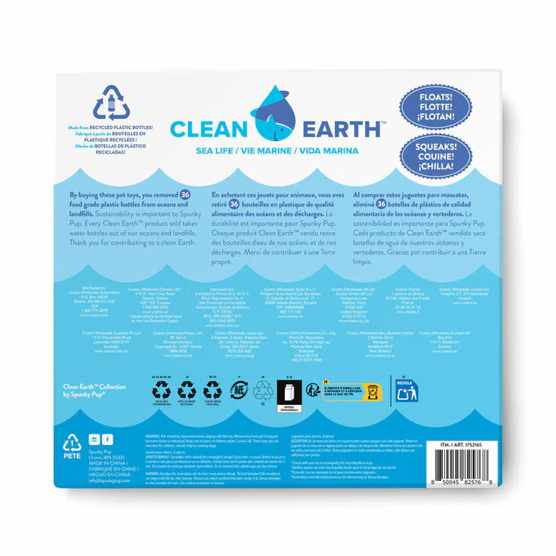 Clean Earth Dog Toys, 4 Pack