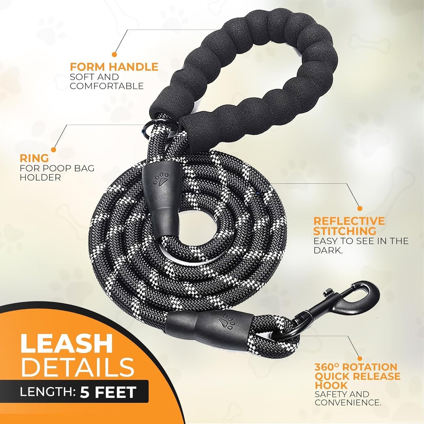 Adjustable No Pull Dog Harness with Free Heavy Duty 5Ft Dog Leash by Petbuds UK
