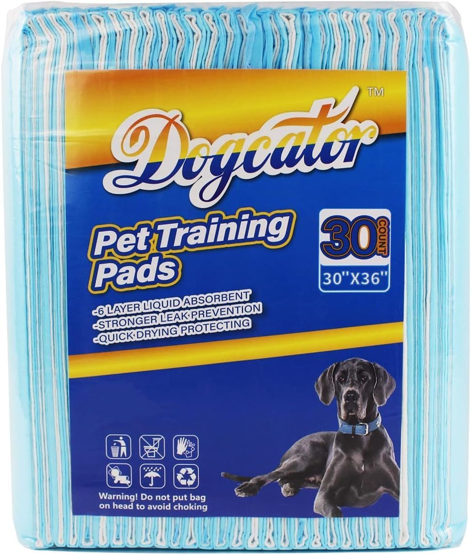 XXL Puppy Pads 30"X36", 30 Count Thicken Dog Pee Pads Extra Large, Puppy Pads Extra Large for Indoor, Outdoor Use, Heavy Absorbent Pee Pads for Dogs Extra Large