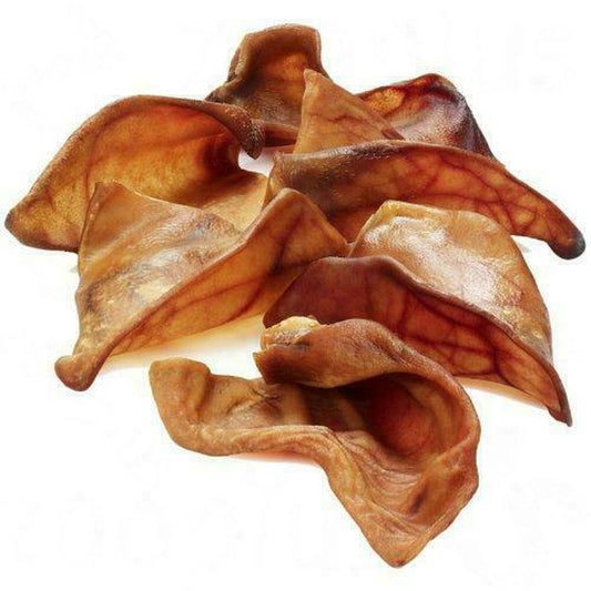Extra Large Pig Ears Dog Treats High Protein Low Fat Hypoallergenic