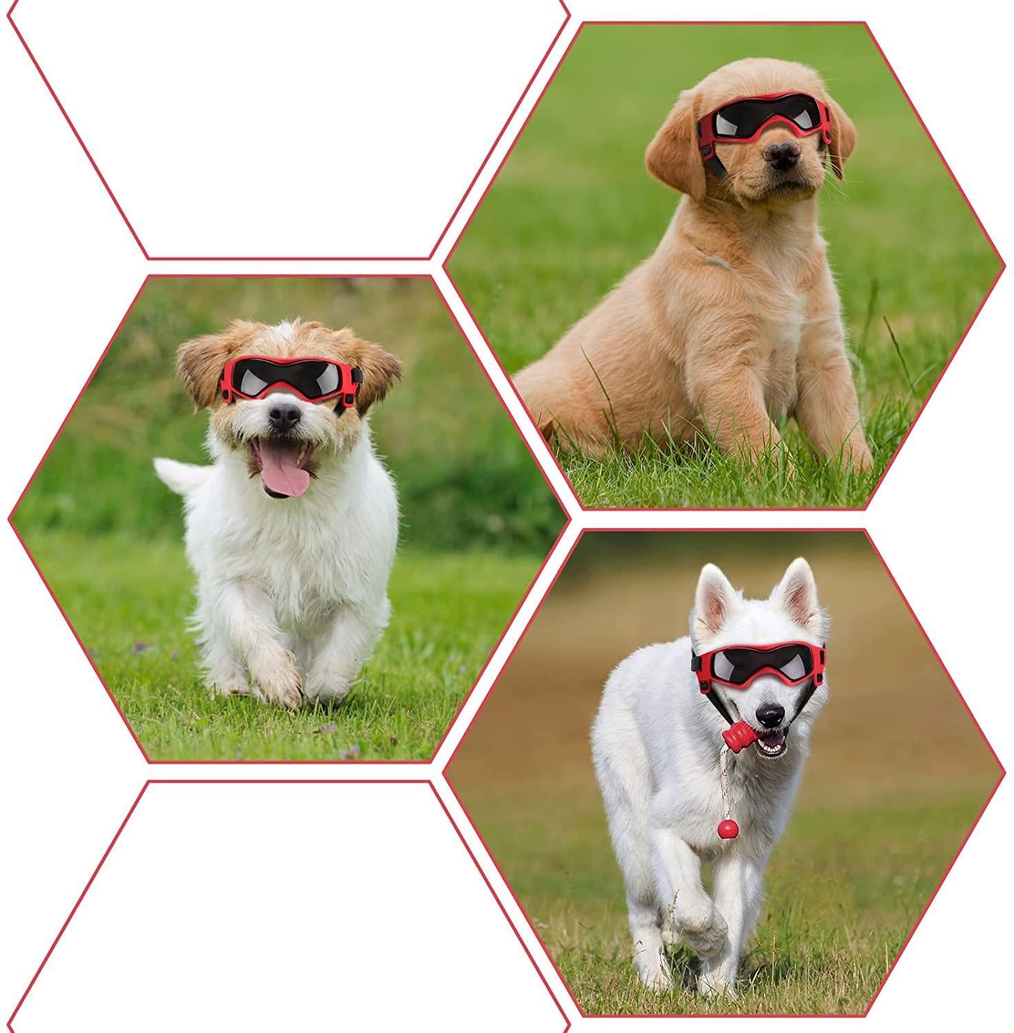 Dog & Cat Outdoor UV Protection Sunglasses Pet Goggles with Adjustable Straps