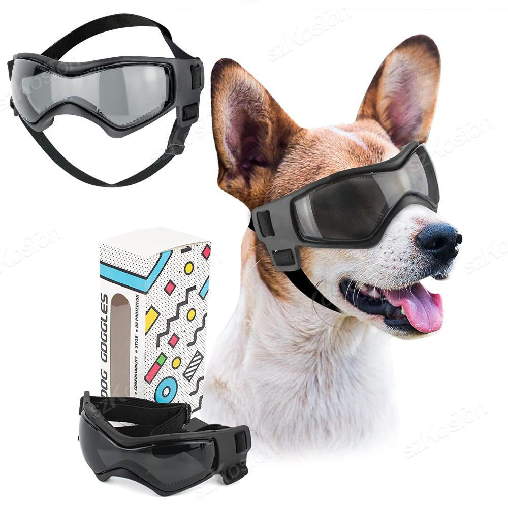 Dog & Cat Outdoor UV Protection Sunglasses Pet Goggles with Adjustable Straps