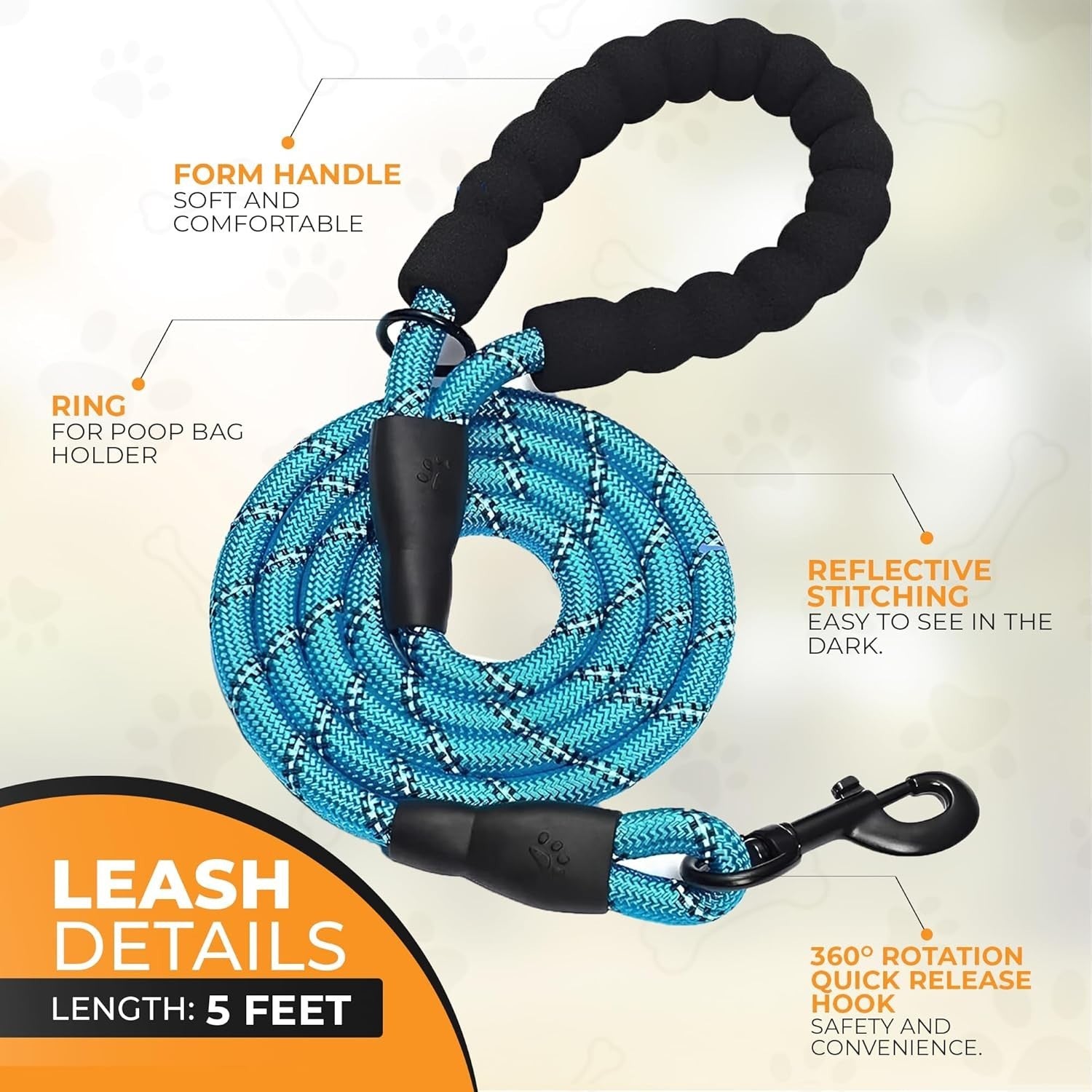 Adjustable No Pull Dog Harness with Free Heavy Duty 5Ft Dog Leash by Petbuds UK