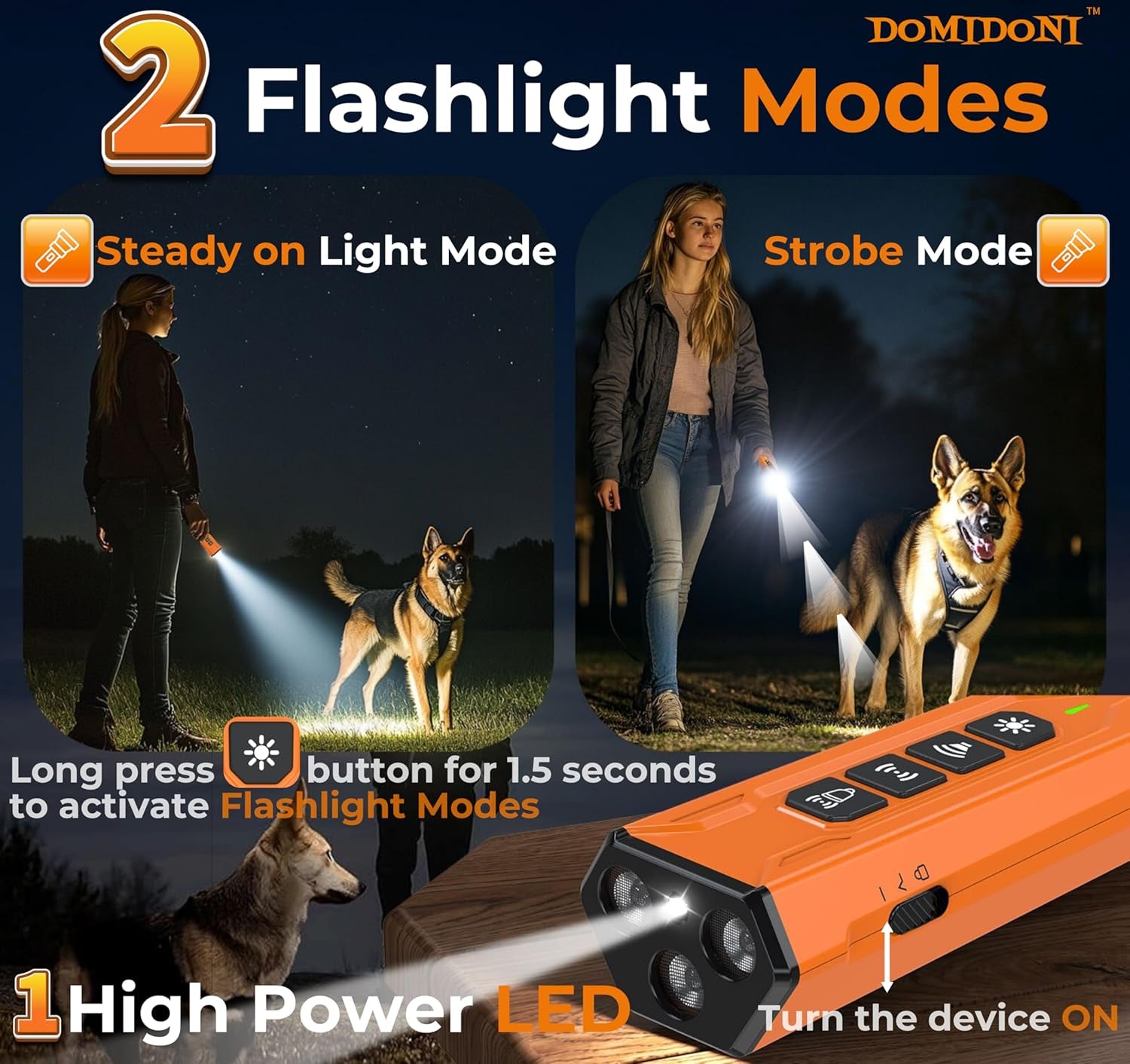 2025 Upgraded Dog Bark Deterrent Device - anti Barking Devices for Dogs, Indoor Outdoor Use Rechargeable, Safe for Dogs & Humans, Portable No More Barks Ultrasonic Dog Training Device (Alpha Pro)