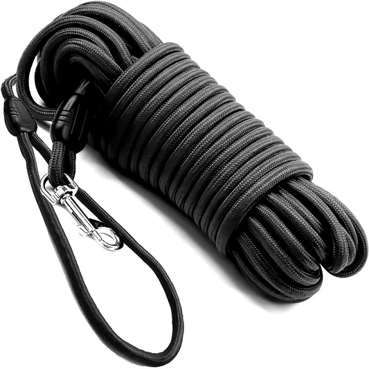 Dog Training Leashes Long Lead with Padded Foam Handle for Small Medium Large Heavy Duty Dogs Tracking Camping Agility Training