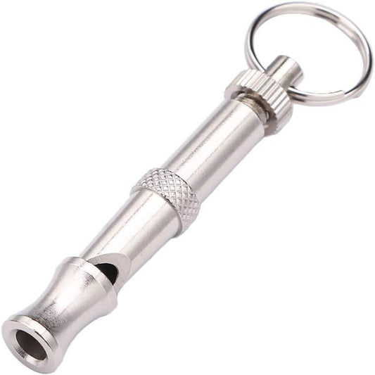 1Pc Silver Adjustable Ultrasonic Dog Whistle,Portable Whistle Pet Whistle Supersonic Whistle Dog Whistles for Pet Training，Training and Behavior Aids,Dog Whistle Training,Dog Whistles