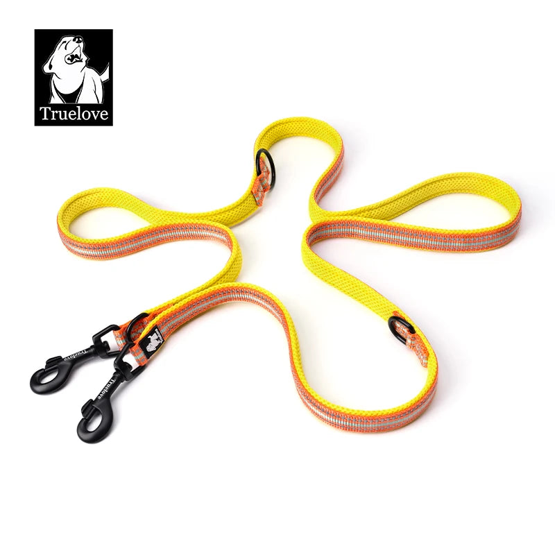 7 in 1 Multi-Purpose Adjustable Dog Lead Hand Free Pet Training Leash Reflective Dog Leash Walk 2 Dogs Harness TLL2411