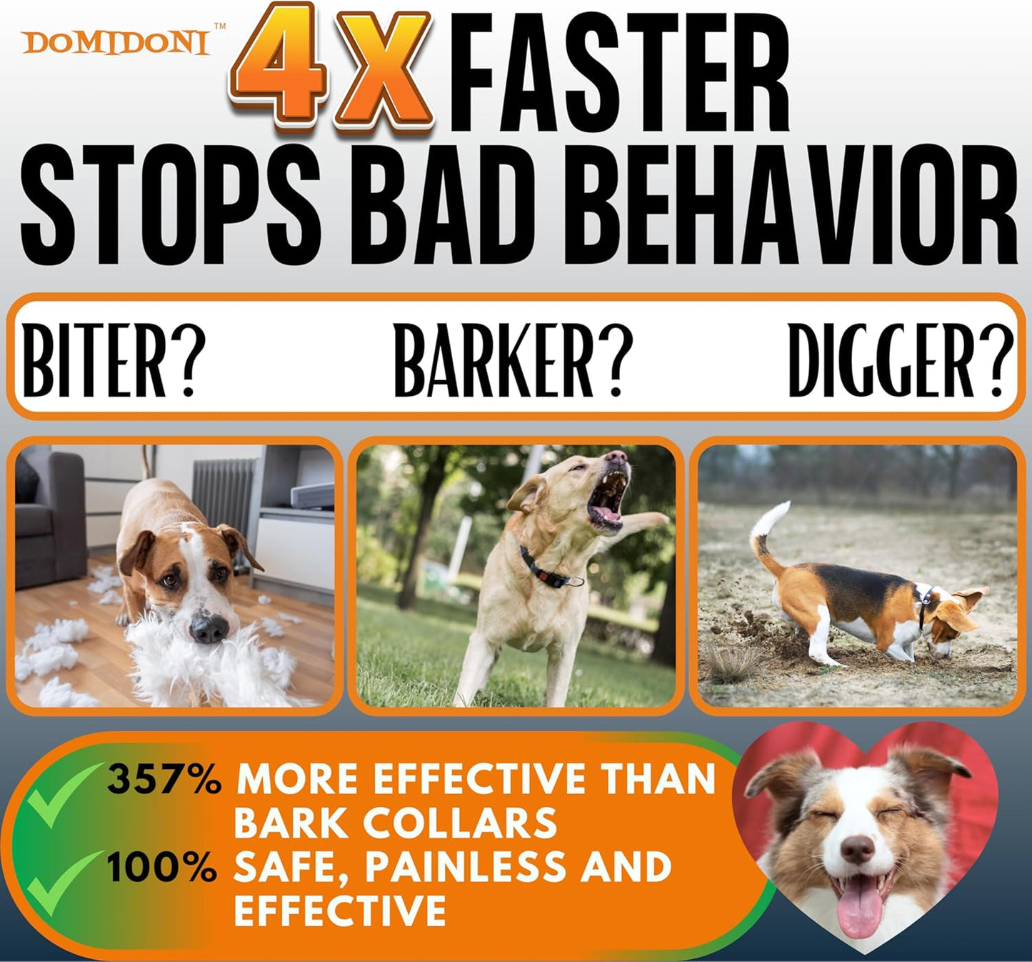 2025 Upgraded Dog Bark Deterrent Device - anti Barking Devices for Dogs, Indoor Outdoor Use Rechargeable, Safe for Dogs & Humans, Portable No More Barks Ultrasonic Dog Training Device (Alpha Pro)