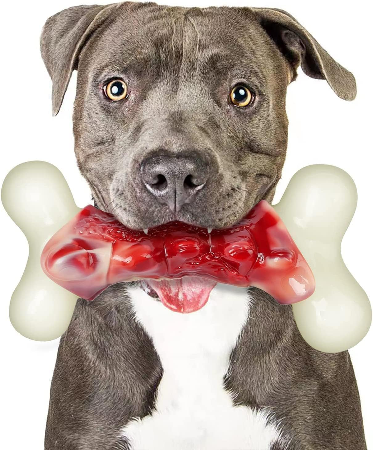 2TRUL Dog Toys for Aggressive Chewers, Indestructible Dog Toys for Large Dogs, R