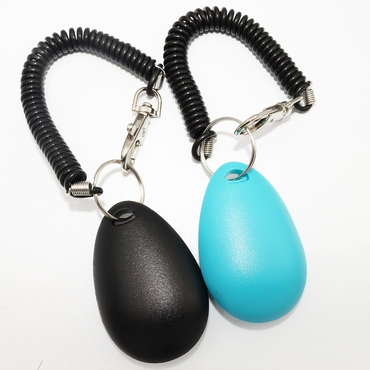 Pet Training Clicker with Wrist Strap - Dog Training Clickers (New Black + Blue)