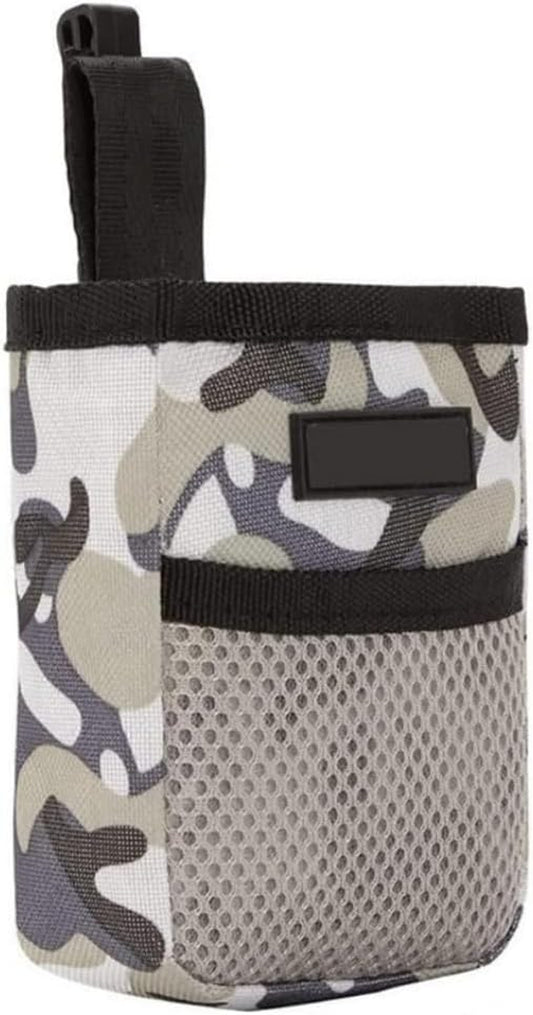 Dog Treat Training Pouch Mini Clip on Belt Hand-Free Pet Snack Bag Portable Puppy Training Reward Pouch Auto Closure for Dog Training Behavior Aids (Camouflage)