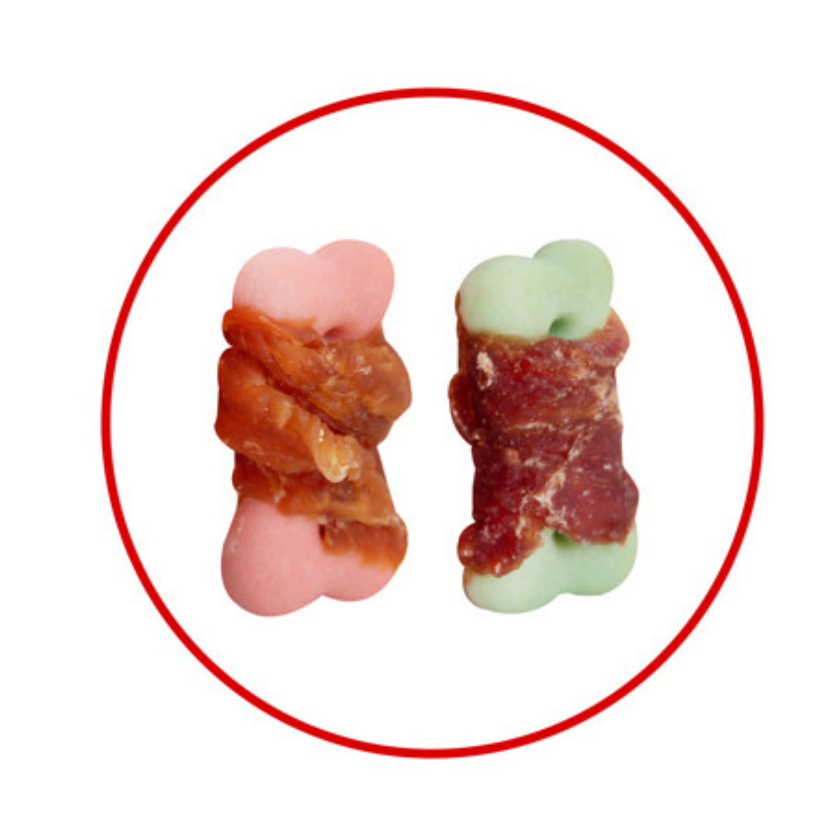Christmas Dog Treats Pack of 4 Wrapped Biscuits Chicken Duck Festive Puppy Chews